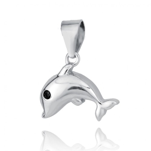 Stříbrný přívěsek delfínek