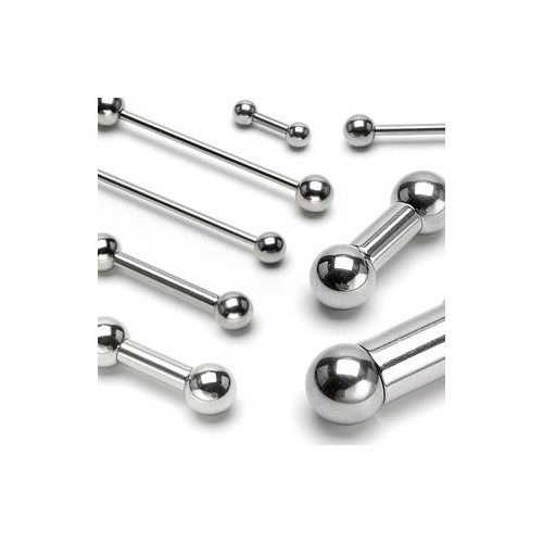 Cartilage piercing - činka (1,2 x 6 mm, 3 mm kuličky)