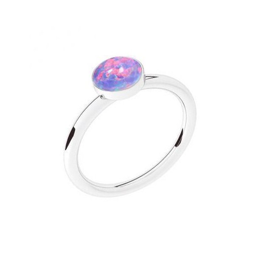 Stříbrný prsten s opálem (53)