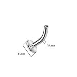 PUSH IN tyčka k piercingu do pupíku TITAN (1,6 x 10 mm)
