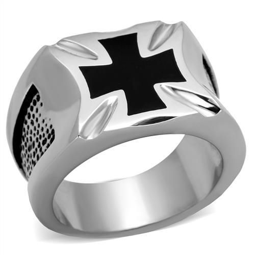 Pánský ocelový prsten - maltézský kříž (50)