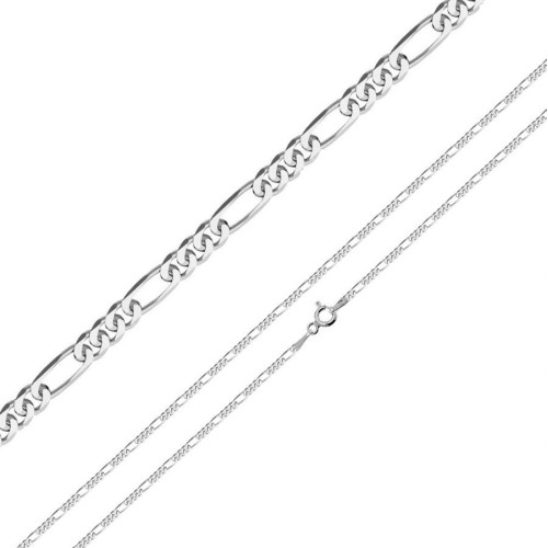 Stříbrný řetízek figaro, š. 1,8 mm (45 cm, 3,13 g)