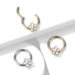 Segment kruh s kytičkou septum piercing 1,2 x 8 mm [1]