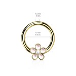 Segment kruh s kytičkou septum piercing 1,2 x 8 mm