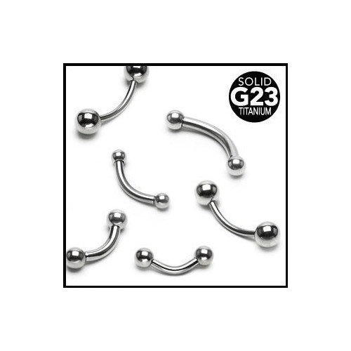 Piercing do obočí TITAN (3 mm, 1,2 x 12 mm)