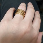 Zlacený ocelový prsten (62) [7]