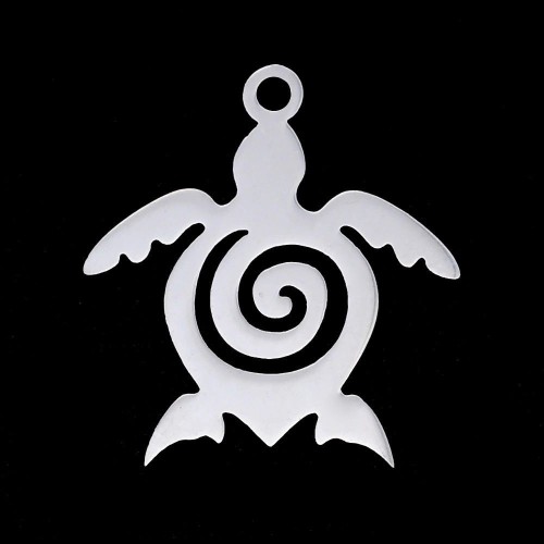 Ocelový přívěsek - želvička