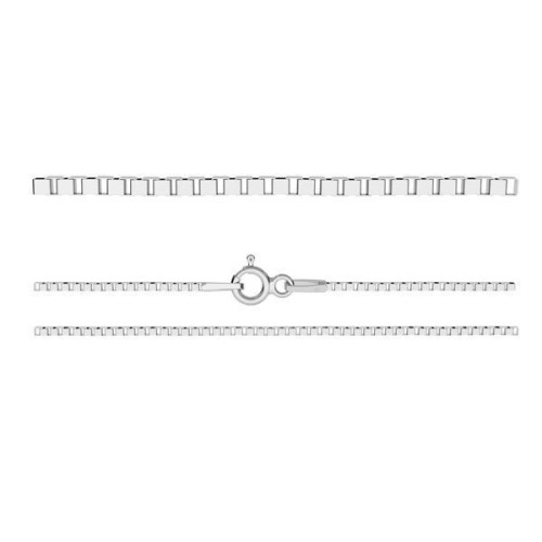 Stříbrný řetízek čtvercový, tl. 0,8 mm (50 cm, 1,80 g)