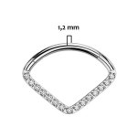 Piercing septum / helix / cartilage TITAN 1,2 x 10 mm