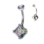 Piercing do pupíku - TITAN (duhová)