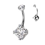 Piercing do pupíku - TITAN (duhová)