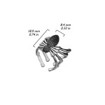 Ocelový prsten pavouk vel. 65