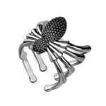 Ocelový prsten pavouk vel. 70