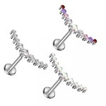 Piercing do brady - labreta TITAN (různobarevná)