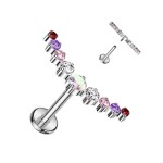 Piercing do brady - labreta TITAN (čirá)