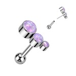 PUSH IN cartilage piercing do ucha TITAN (bílá)