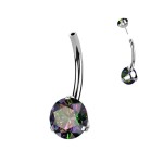 PUSH IN piercingu do pupíku TITAN (vitrail medium)