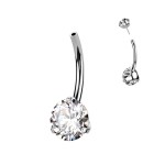 PUSH IN piercingu do pupíku TITAN (tyrkysová)