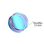 Skleněný plug do ucha (16 mm)