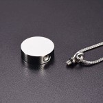 Náhrdelník - pamětní přívěsek, pietní přívěsek, přívěsek na popel kulatý