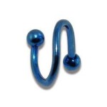 Piercing spirála (modrá, 1,2 x 10 mm, 3 mm, 1,2 x 10 mm) [1]