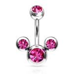 Piercing do pupíku - banánek mickey čirý