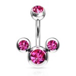 Piercing do pupíku - banánek mickey čirý