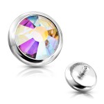 Náhradní kamínek k labretě, průměr 4 mm (vitrail medium)