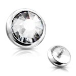 Náhradní kamínek k labretě, průměr 4 mm (vitrail medium)