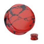 Mramorovaný plug do ucha (8 mm)