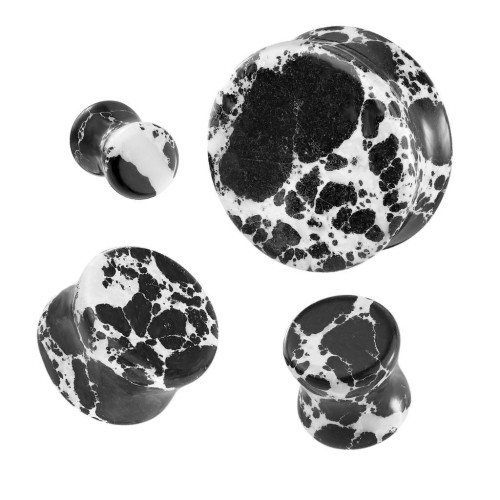 Mramorovaný plug do ucha (25 mm)