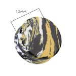 Mramorovaný plug do ucha (19 mm)