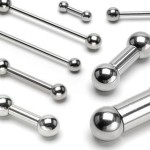 Piercing do jazyka - činka (1,6 x 12 mm, 4 mm kuličky)