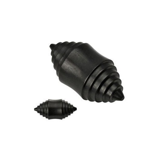 Stupňovitý plug do ucha - Ebony Wood průměr 12 mm
