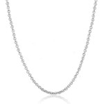 Stříbrný řetízek očkový ROLO 1,4mm (45 cm)