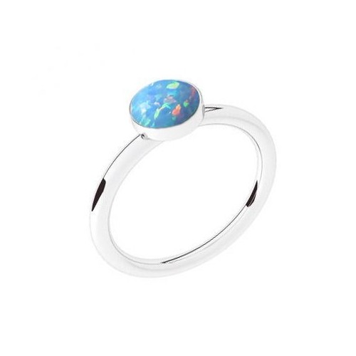 Stříbrný prsten s opálem (59)