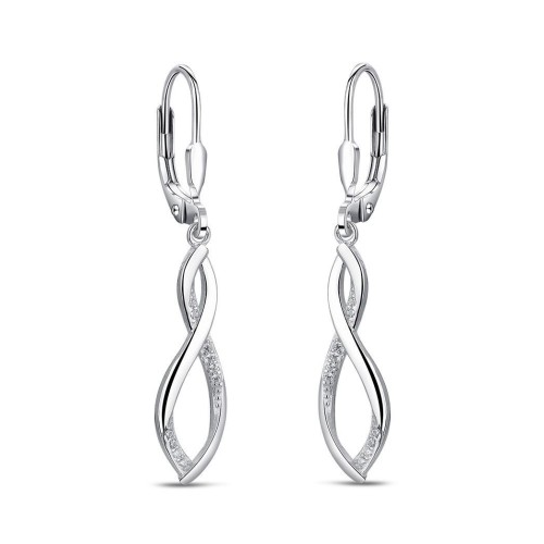 Visací náušnice se zirkony