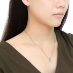 Ocelový náhrdelník se zirkony