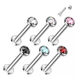 Piercing do brady - labreta TITAN (černá)