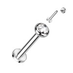 Piercing do brady - labreta TITAN (černá)