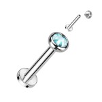 Piercing do brady - labreta TITAN (černá)