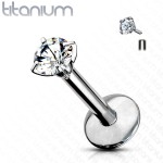 Piercing do brady - labreta titan, tyčka 1,2 mm (4 mm)