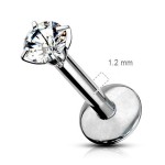 Piercing do brady - labreta titan, tyčka 1,2 mm (4 mm)