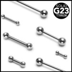 Piercing do jazyku titan, tyčka 1,6 mm (1,6 x 24 mm)