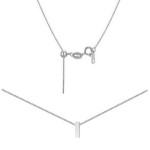 Ocelový náhrdelník PÍSMENO R [9]