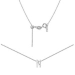 Ocelový náhrdelník PÍSMENO R [15]