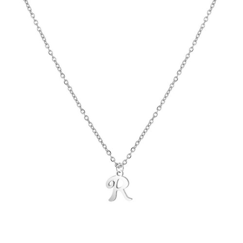 Ocelový náhrdelník, písmeno R