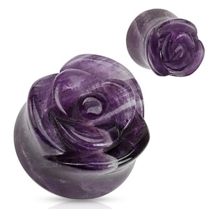 Plug do ucha - nerost ametyst