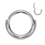 Piercing segment kruh ozdobný (1,2 x 10 mm)