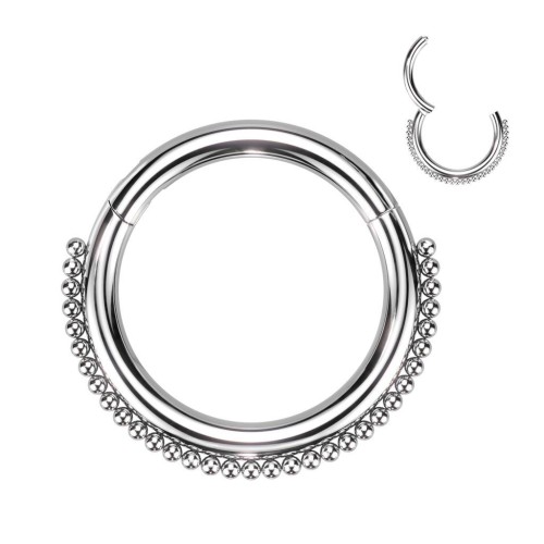 Piercing segment kruh ozdobný (1,2 x 10 mm)